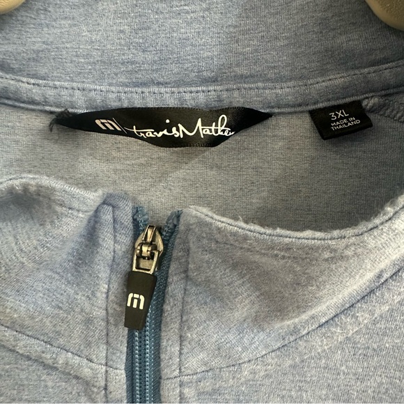 TravisMathew "Cloud 2.0" Quarter Zip Pullover - Men's 3XL - Picture 3 of 13